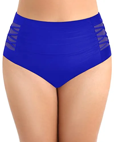 Sustainable bikini made from recycled materials for eco - conscious beachgoersFull Coverage Plus Size High Waisted Swim Bottom-Royal Blue Sustainable bikini made from recycled materials for eco - conscious beachgoersFull Coverage Plus Size High Waisted Swim Bottom-Royal Blue