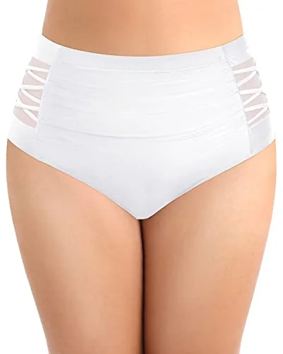 Maternity bikini for expecting mothers to enjoy the beach comfortablyBasic And Versatile Plus Size Full Coverage Bikini Bottom-White Maternity bikini for expecting mothers to enjoy the beach comfortablyBasic And Versatile Plus Size Full Coverage Bikini Bottom-White
