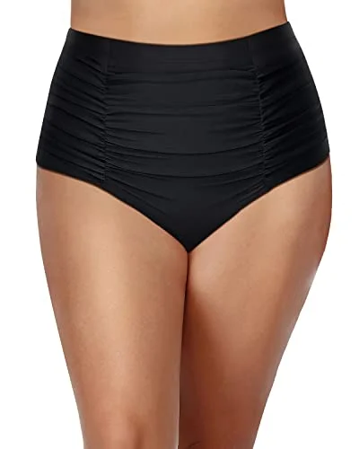 Sustainable bikini made from recycled materials for eco - conscious beachgoersVintage High Waisted Swim Shorts For Plus Size Women-Black Sustainable bikini made from recycled materials for eco - conscious beachgoersVintage High Waisted Swim Shorts For Plus Size Women-Black