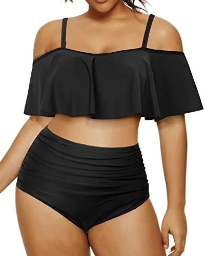 Sustainable bikini made from recycled materials for eco - conscious beachgoersFalbala Two Piece Swimsuits For Women Plus Size Bikini Set-Black Sustainable bikini made from recycled materials for eco - conscious beachgoersFalbala Two Piece Swimsuits For Women Plus Size Bikini Set-Black